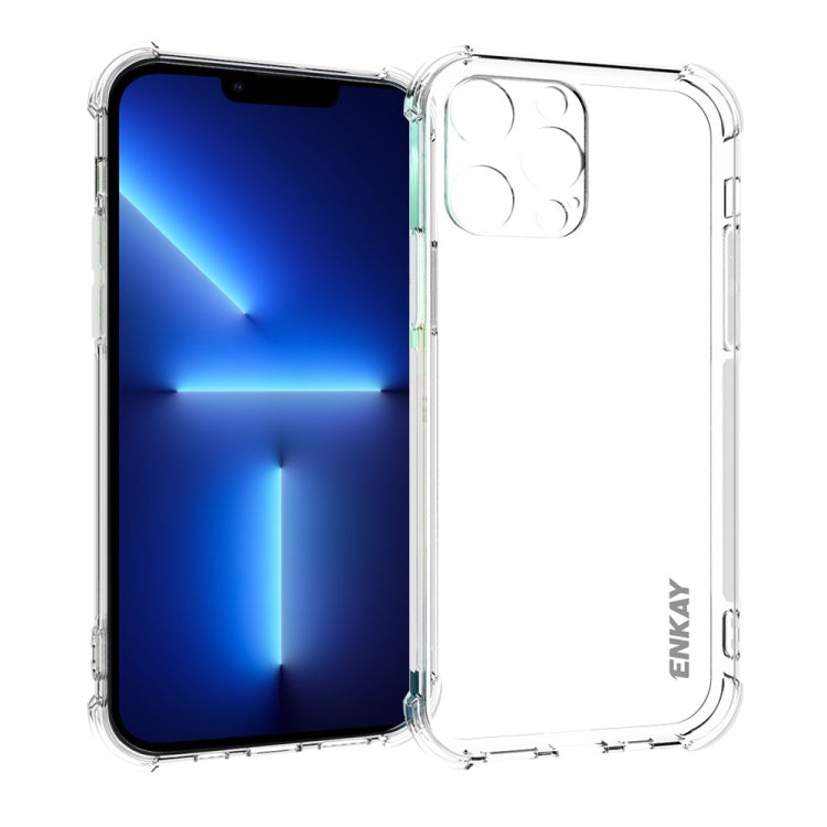 For iPhone 13 Pro Hat-Prince ENKAY Clear TPU Shockproof Soft Case Drop Protection Cover - HoMEdemic™ 