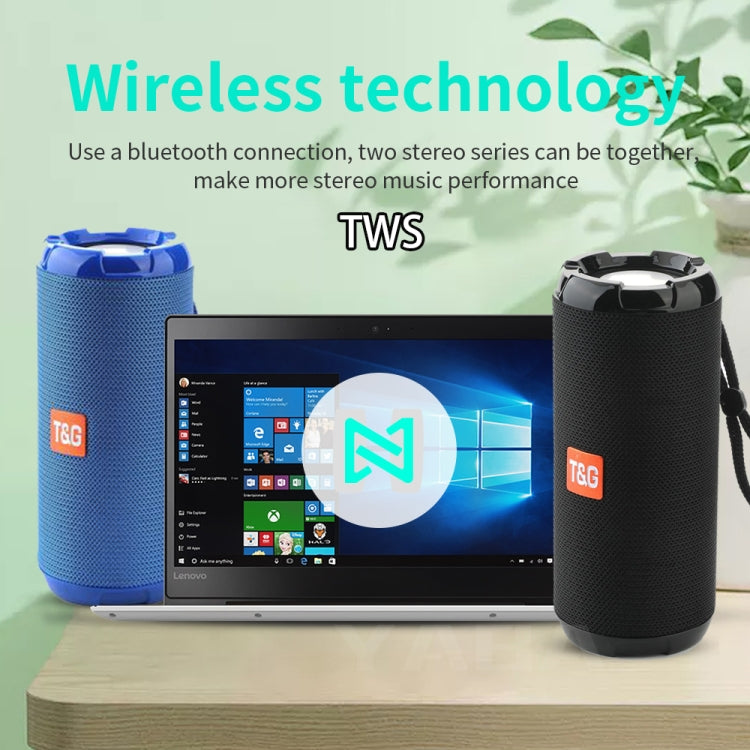 T&G TG621 Portable Waterproof 3D Stereo Wireless Speaker, Support FM Radio / TWS / TF Card(Black) - HoMEdemic™ 