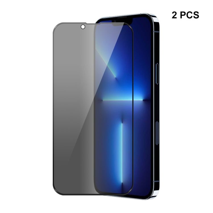 For iPhone 13 / 13 Pro 2pcs ENKAY Hat-Prince Full Coverage 28 Degree Privacy Screen Protector Anti-spy Tempered Glass Film - HoMEdemic™ 