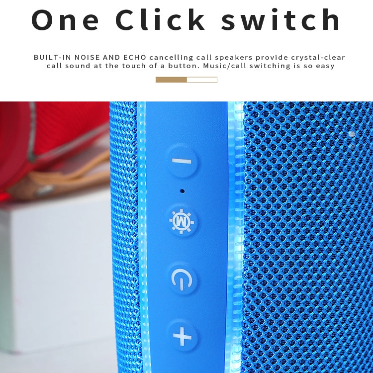 T&G TG287 LED Flashing Light Bluetooth Speaker Portable Wireless Stereo Bass Subwoofer FM / TF / USB(Gray) - HoMEdemic™ 