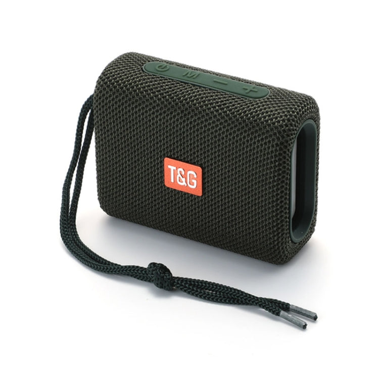 T&G TG313 Portable Outdoor Waterproof Bluetooth Speaker Subwoofer Support TF Card FM Radio AUX(Green) - HoMEdemic™ 