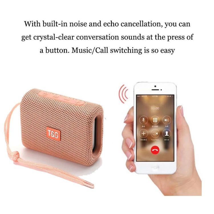 T&G TG313 Portable Outdoor Waterproof Bluetooth Speaker Subwoofer Support TF Card FM Radio AUX(Rose Gold) - HoMEdemic™ 