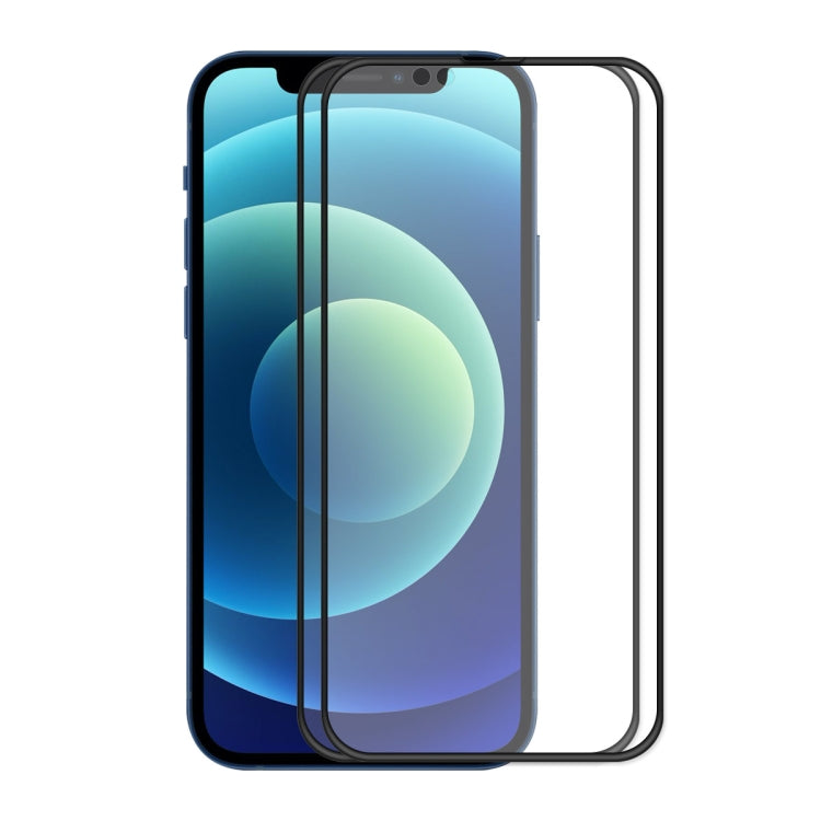 For iPhone 13 mini 2pcs ENKAY Hat-Prince Anti-drop Full Glue Tempered Glass Full Screen Film Anti-fall Protector - HoMEdemic™ 