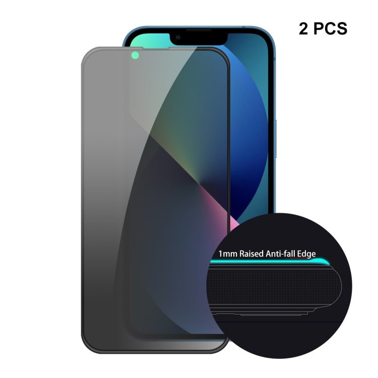 For iPhone 13 mini 2pcs ENKAY Hat-Prince Full Coverage Anti-drop Privacy Screen Protector Anti-spy Tempered Glass Film - HoMEdemic™ 