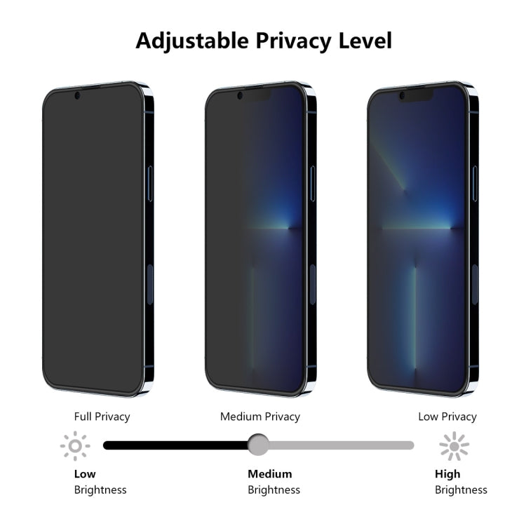 For iPhone 13 mini 2pcs ENKAY Hat-Prince Full Coverage Anti-drop Privacy Screen Protector Anti-spy Tempered Glass Film - HoMEdemic™ 