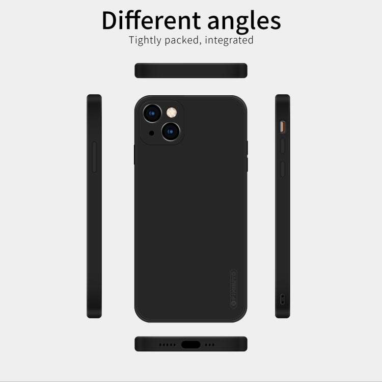 For iPhone 13 PINWUYO Touching Series Liquid Silicone TPU Shockproof Case(Black) - HoMEdemic™ 