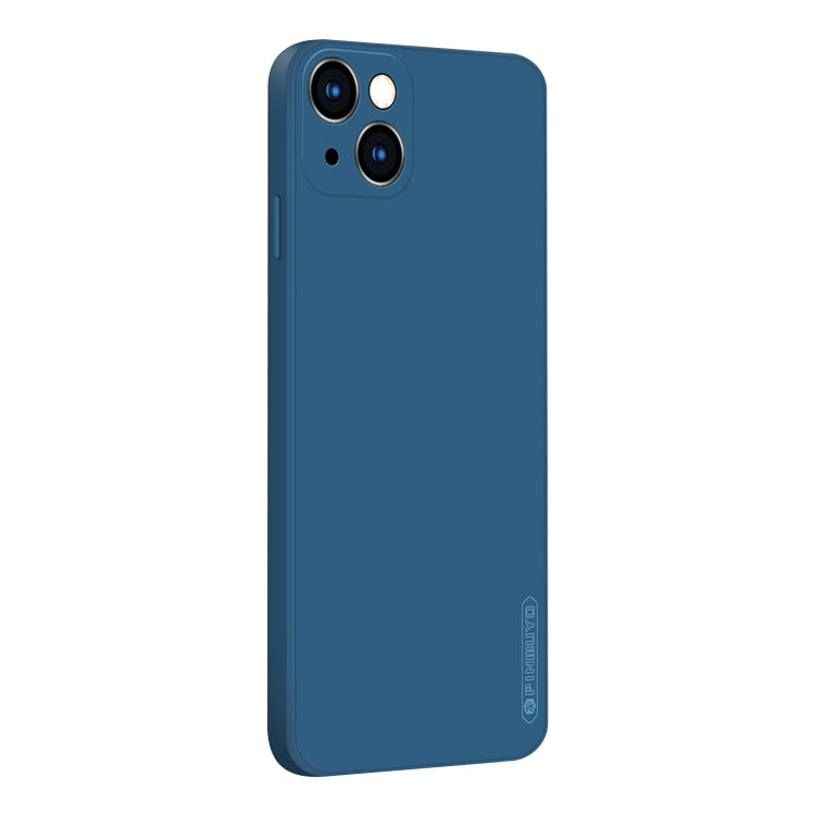 For iPhone 13 PINWUYO Touching Series Liquid Silicone TPU Shockproof Case(Blue) - HoMEdemic™ 