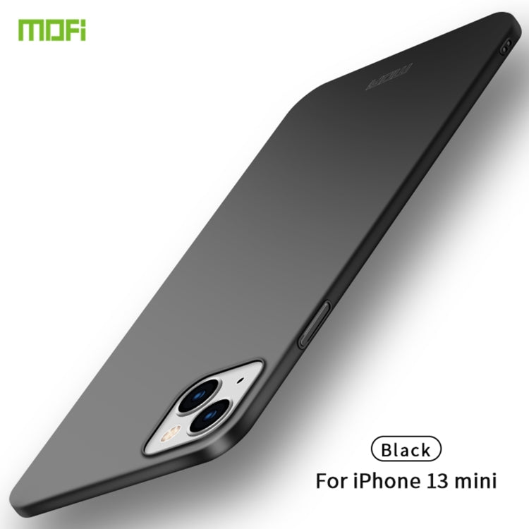 For iPhone 13 mini  MOFI Frosted PC Ultra-thin Hard Case(Black) - HoMEdemic™ 
