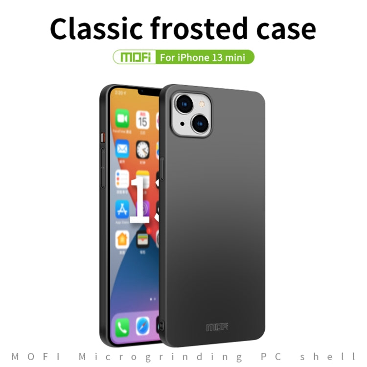 For iPhone 13 mini  MOFI Frosted PC Ultra-thin Hard Case(Gold) - HoMEdemic™ 