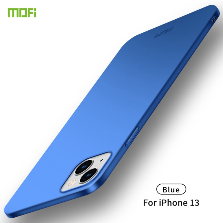 For iPhone 13 MOFI Frosted PC Ultra-thin Hard Case(Blue) - HoMEdemic™ 