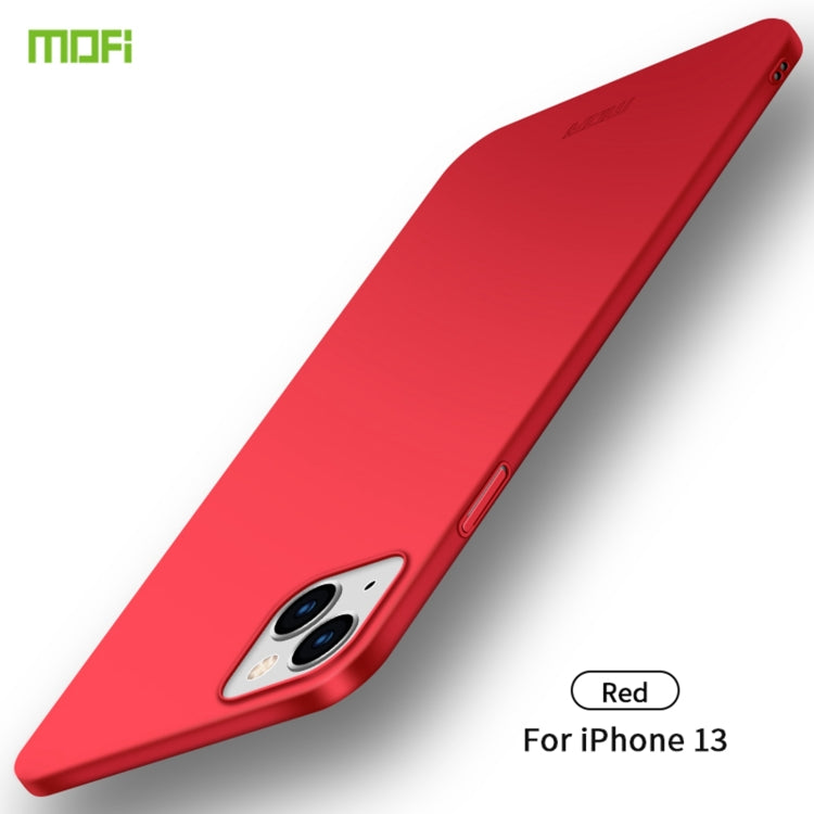 For iPhone 13 MOFI Frosted PC Ultra-thin Hard Case(Red) - HoMEdemic™ 