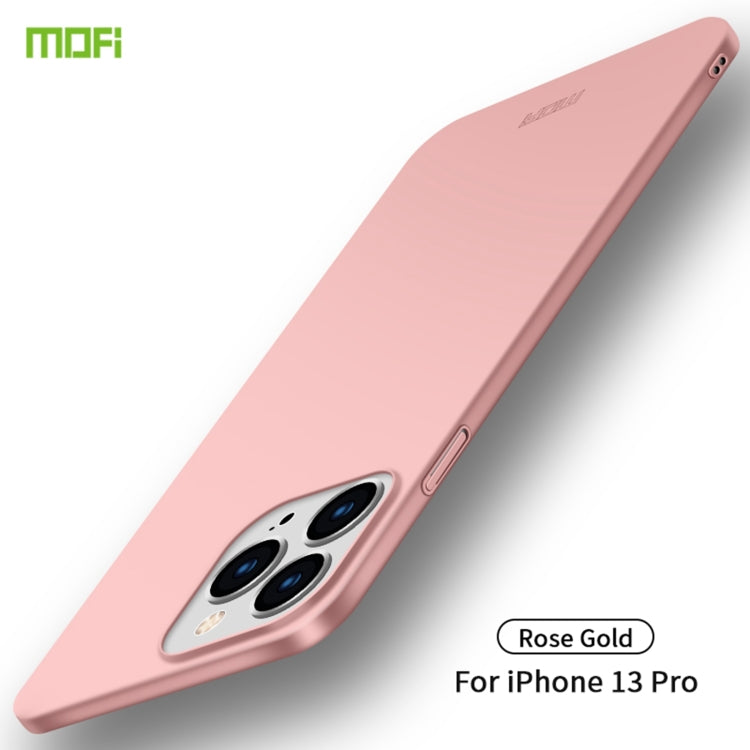 For iPhone 13 Pro MOFI Frosted PC Ultra-thin Hard Case(Rose Gold) - HoMEdemic™ 