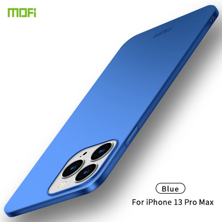 For iPhone 13 Pro Max  MOFI Frosted PC Ultra-thin Hard Case(Blue) - HoMEdemic™ 
