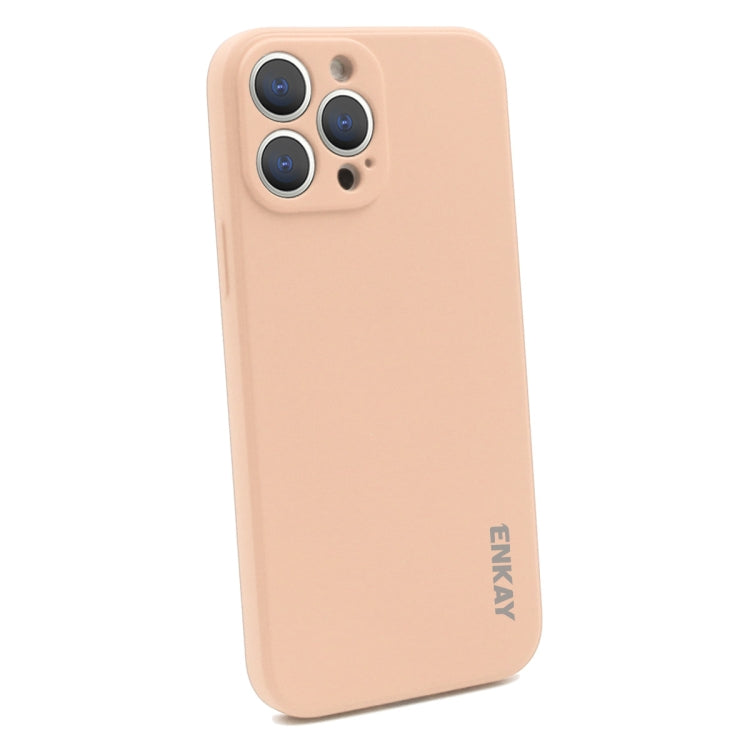 For iPhone 13 Pro Hat-Prince ENKAY Liquid Silicone Shockproof Protective Case Cover (Pink) - HoMEdemic™ 