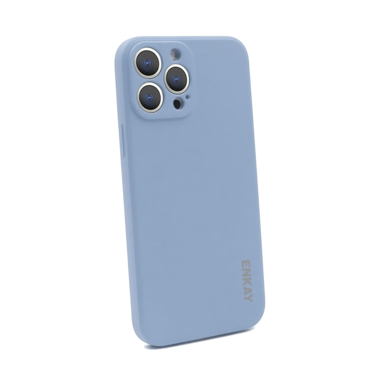 For iPhone 13 Pro Max Hat-Prince ENKAY Liquid Silicone Shockproof Protective Case Drop Protection Cover + 9H Tempered Glass Screen Protector - HoMEdemic™ 