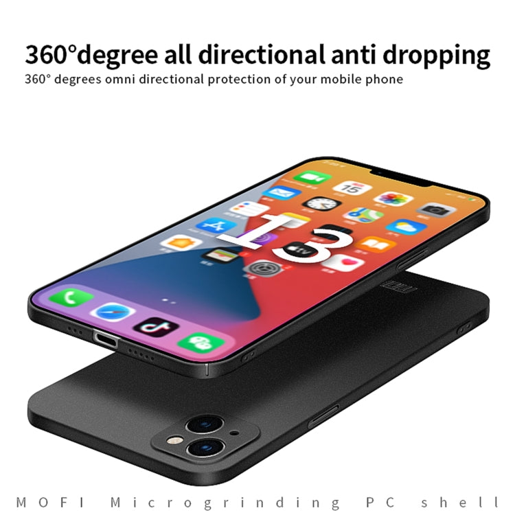 For iPhone 13 MOFI Fandun Series Frosted PC Ultra-thin All-inclusive Protective Case(Black) - HoMEdemic™ 
