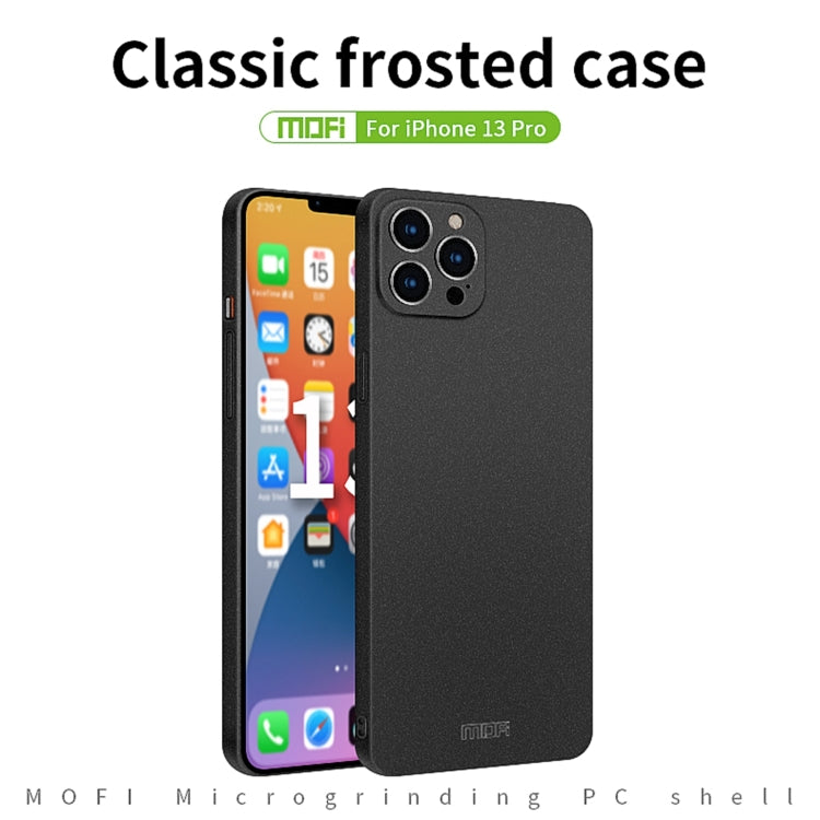 For iPhone 13 Pro MOFI Fandun Series Frosted PC Ultra-thin All-inclusive Protective Case (Green) - HoMEdemic™ 
