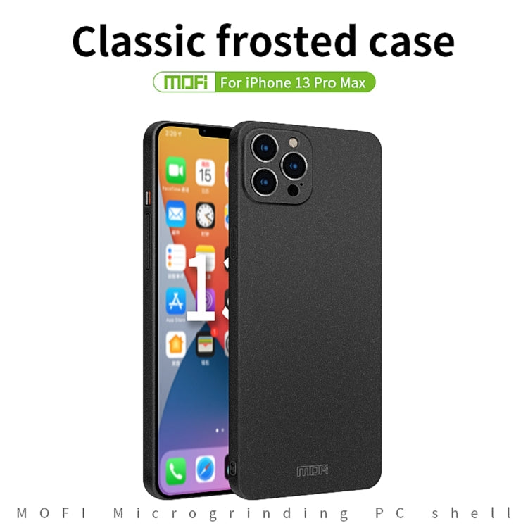 For iPhone 13 Pro Max MOFI Fandun Series Frosted PC Ultra-thin All-inclusive Protective Case (Green) - HoMEdemic™ 