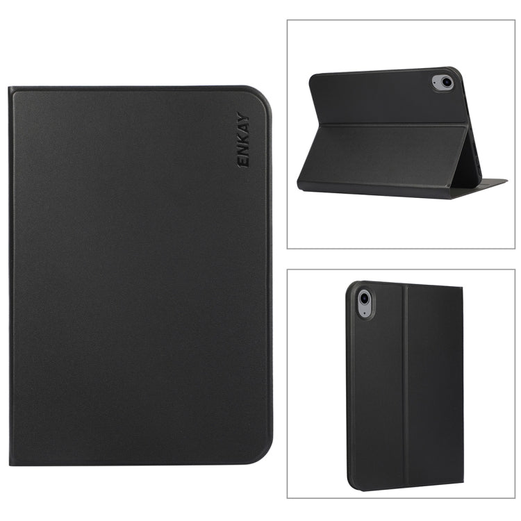 For iPad mini 2024 / mini 6 ENKAY Horizontal Flip PU Leather + TPU Smart Tablet Case with Holder & Sleep / Wake-up Function(Black) - HoMEdemic™ 