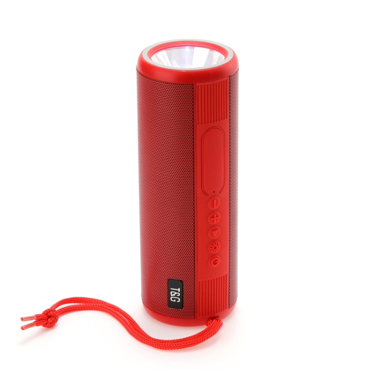 T&G TG635 Portable Outdoor Waterproof Bluetooth Speaker with Flashlight Function(Red) - HoMEdemic™ 