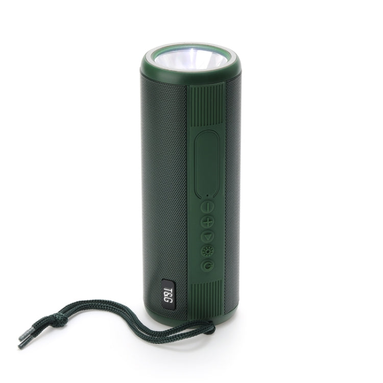 T&G TG635 Portable Outdoor Waterproof Bluetooth Speaker with Flashlight Function(Green) - HoMEdemic™ 