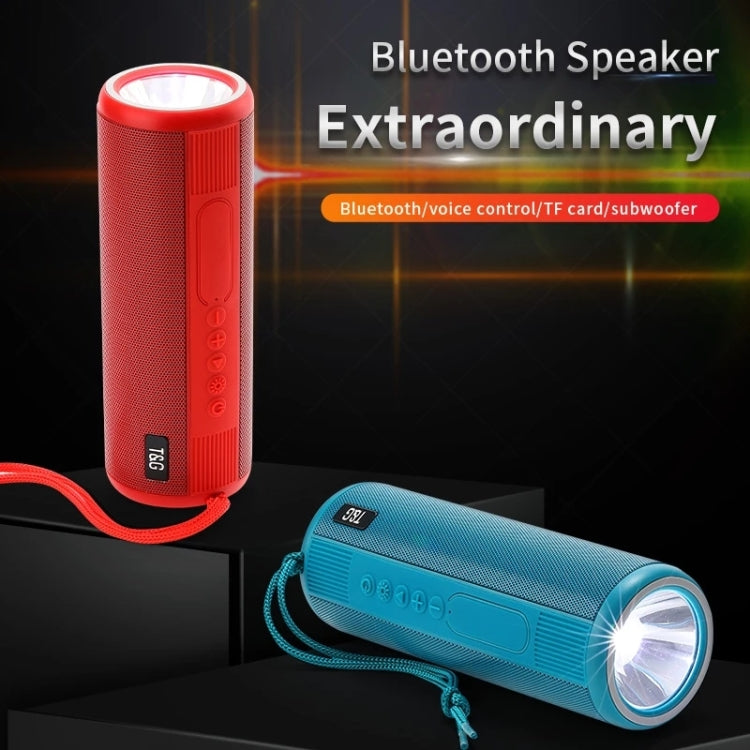 T&G TG635 Portable Outdoor Waterproof Bluetooth Speaker with Flashlight Function(Red) - HoMEdemic™ 