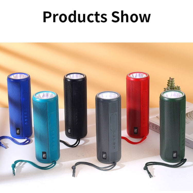 T&G TG635 Portable Outdoor Waterproof Bluetooth Speaker with Flashlight Function(Peacock blue) - HoMEdemic™ 