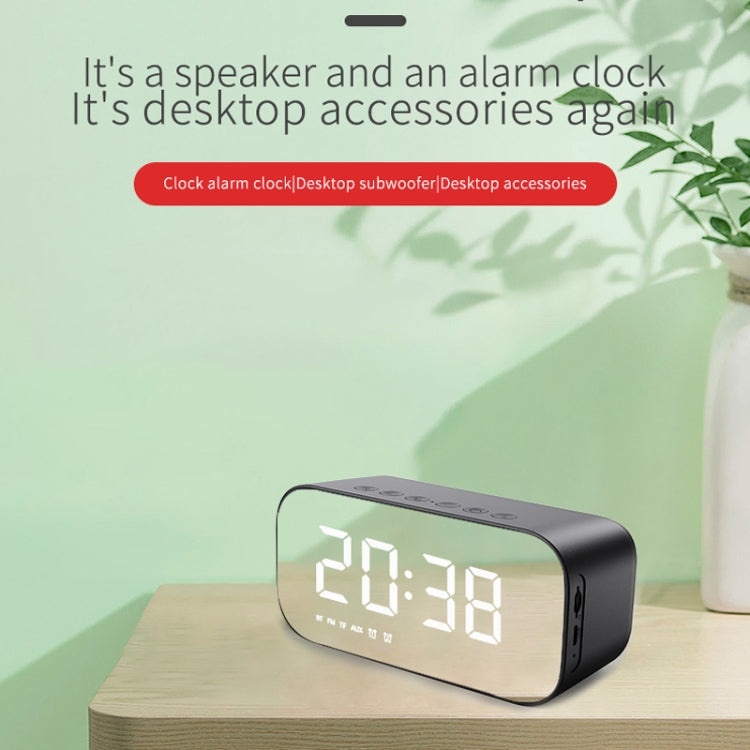 AEC BT518 Portable Wireless Bluetooth Speaker LED Alarm Clock Support AUX / TF Card / FM - HoMEdemic™ 