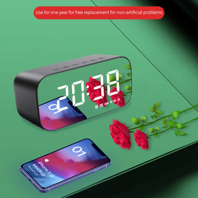 AEC BT518 Portable Wireless Bluetooth Speaker LED Alarm Clock Support AUX / TF Card / FM - HoMEdemic™ 