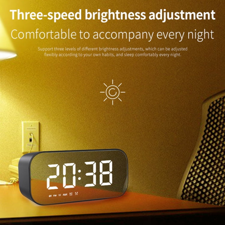 AEC BT518 Portable Wireless Bluetooth Speaker LED Alarm Clock Support AUX / TF Card / FM - HoMEdemic™ 