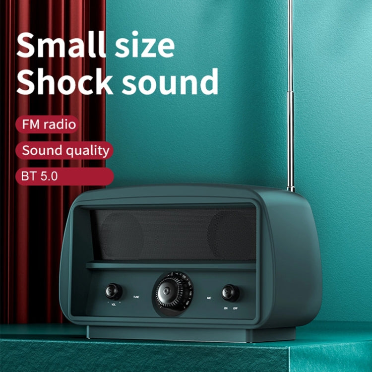 OneDer JY68 Wireless Bluetooth Speaker 3D Surround Stereo FM Radio Music Player Subwoofer(Green) - HoMEdemic™ 