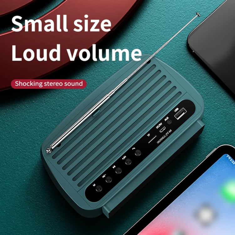 OneDer JY68 Wireless Bluetooth Speaker 3D Surround Stereo FM Radio Music Player Subwoofer(Green) - HoMEdemic™ 