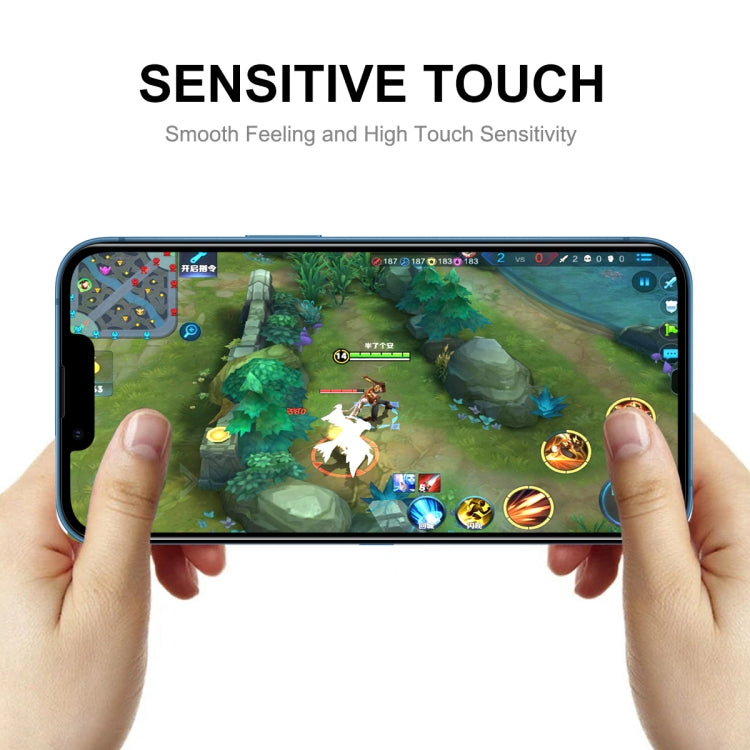 For iPhone 13 mini 1pcs ENKAY Hat-Prince Full Glue Tempered Glass 6D Full Coverage Anti-scratch Protector - HoMEdemic™ 