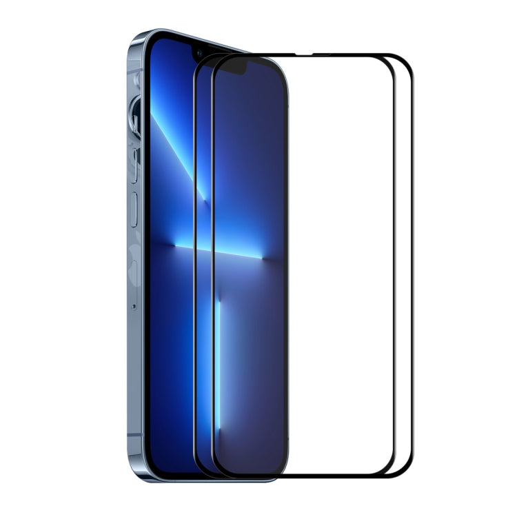 For iPhone 13 Pro Max 2pcs ENKAY Hat-Prince Full Glue Tempered Glass 6D Full Coverage Anti-scratch Protector - HoMEdemic™ 