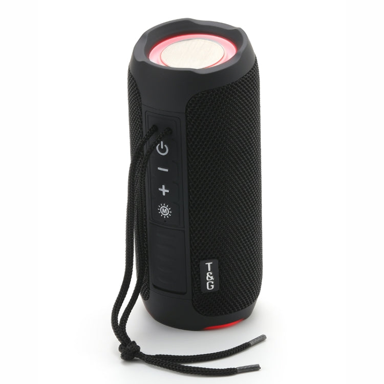 T&G TG227 Outdoor Portable Waterproof Bluetooth Music Speaker with LED Support FM / TF / USB(Black) - HoMEdemic™ 