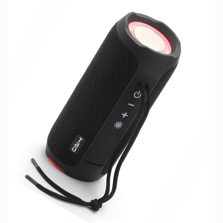 T&G TG227 Outdoor Portable Waterproof Bluetooth Music Speaker with LED Support FM / TF / USB(Black) - HoMEdemic™ 