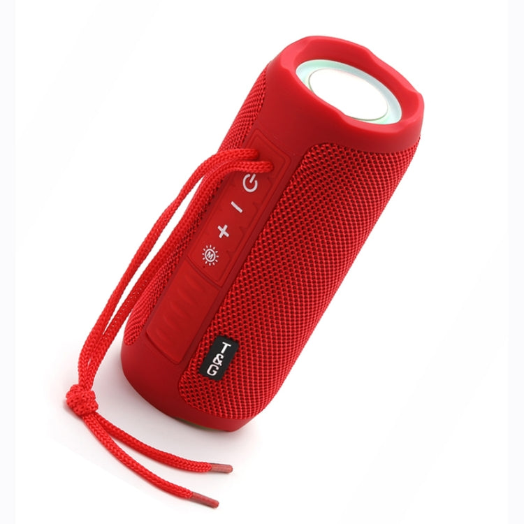 T&G TG227 Outdoor Portable Waterproof Bluetooth Music Speaker with LED Support FM / TF / USB(Red) - HoMEdemic™ 