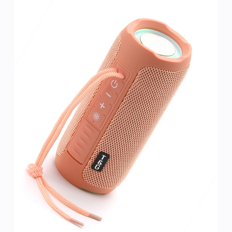T&G TG227 Outdoor Portable Waterproof Bluetooth Music Speaker with LED Support FM / TF / USB(Pink) - HoMEdemic™ 