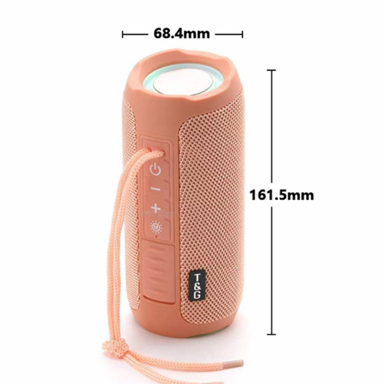 T&G TG227 Outdoor Portable Waterproof Bluetooth Music Speaker with LED Support FM / TF / USB(Navy blue) - HoMEdemic™ 
