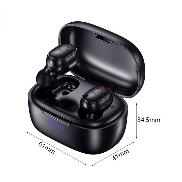 T&G TG911 Bluetooth V5.1 Sport Waterproof Mini Touch-Control Noise Cancelling Earphones(Black) - HoMEdemic™ 