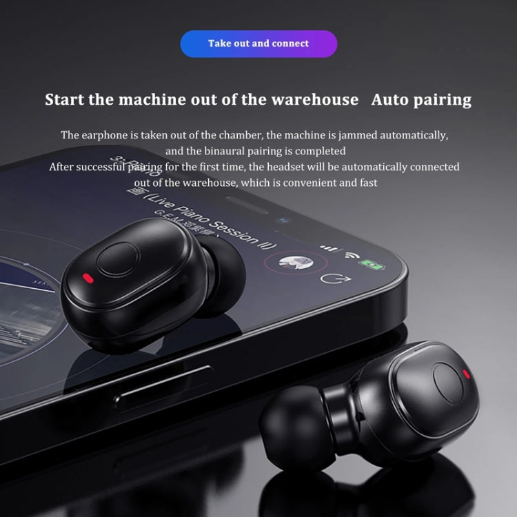 T&G TG911 Bluetooth V5.1 Sport Waterproof Mini Touch-Control Noise Cancelling Earphones(White) - HoMEdemic™ 