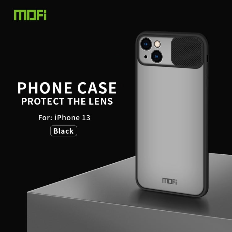 For iPhone 13 MOFI Translucent Frosted PC + TPU Phone Case(Black) - HoMEdemic™ 