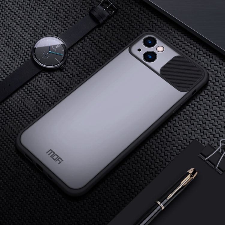 For iPhone 13 MOFI Translucent Frosted PC + TPU Phone Case(Black) - HoMEdemic™ 