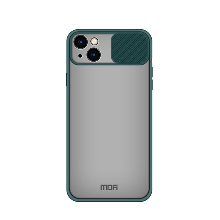 For iPhone 13 MOFI Translucent Frosted PC + TPU Phone Case(Green) - HoMEdemic™ 
