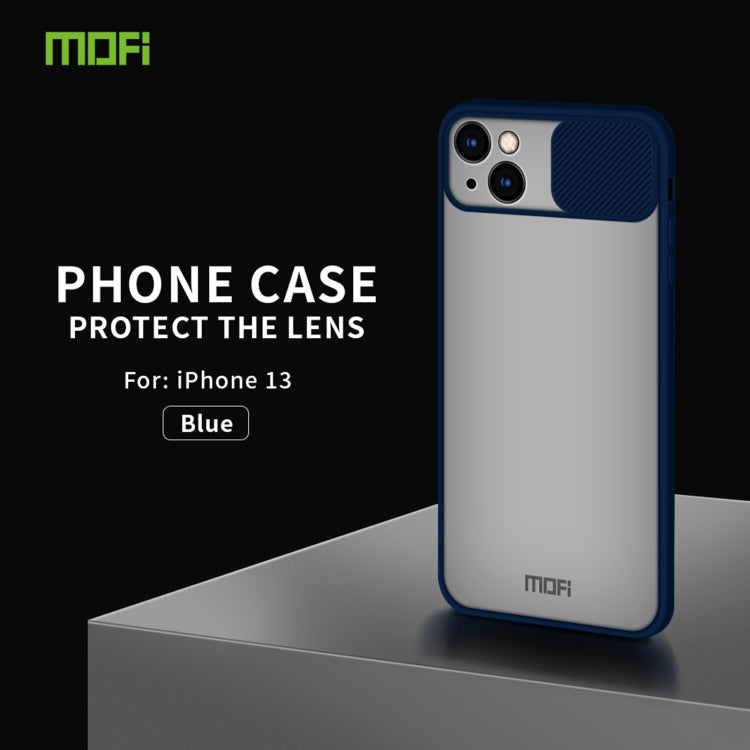 For iPhone 13 MOFI Translucent Frosted PC + TPU Phone Case(Blue) - HoMEdemic™ 