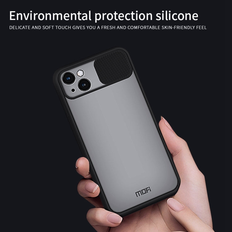 For iPhone 13 MOFI Translucent Frosted PC + TPU Phone Case(Blue) - HoMEdemic™ 