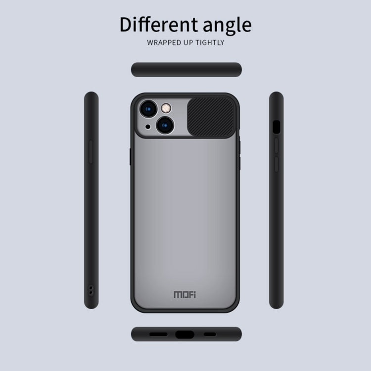 For iPhone 13 MOFI Translucent Frosted PC + TPU Phone Case(Blue) - HoMEdemic™ 