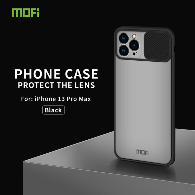 For iPhone 13 Pro Max MOFI Translucent Frosted PC + TPU Phone Case(Black) - HoMEdemic™ 