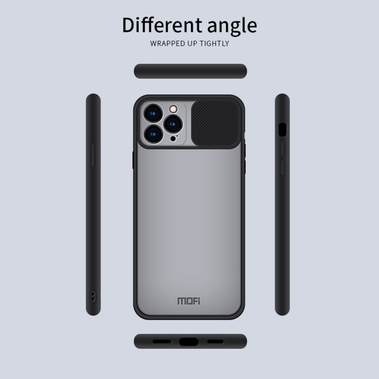 For iPhone 13 Pro Max MOFI Translucent Frosted PC + TPU Phone Case(Black) - HoMEdemic™ 