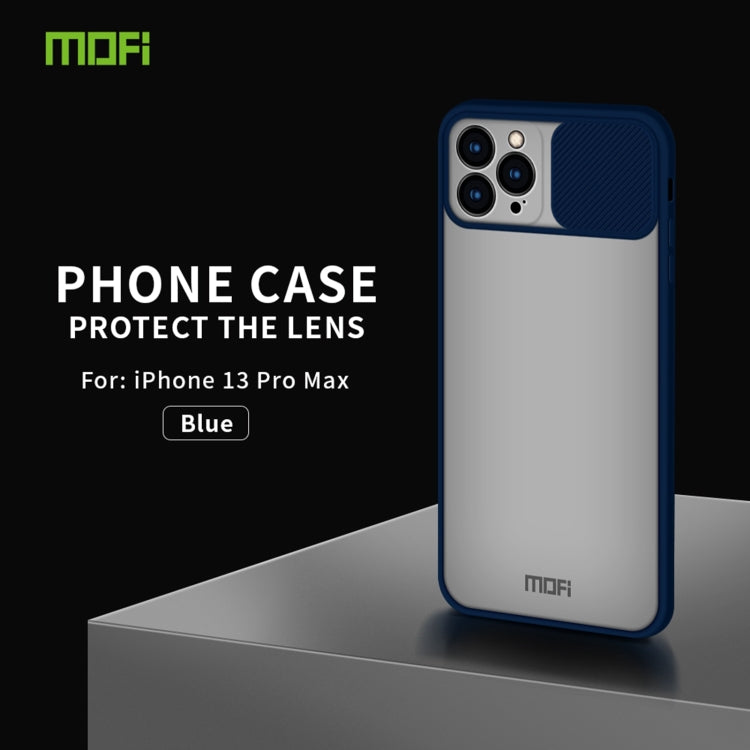 For iPhone 13 Pro Max MOFI Translucent Frosted PC + TPU Phone Case(Blue) - HoMEdemic™ 